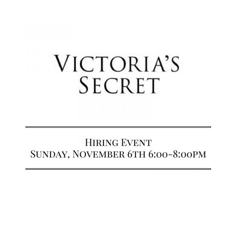 Victoria's Secret Hiring Event! Holyoke Mall