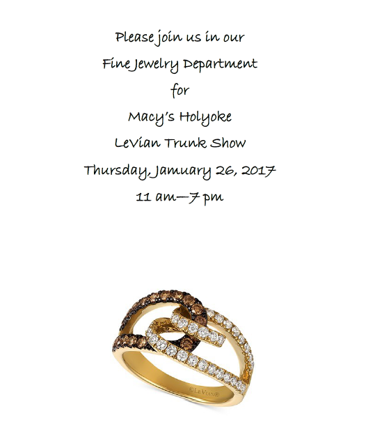 LeVian Trunk Show at Macy s Holyoke Mall