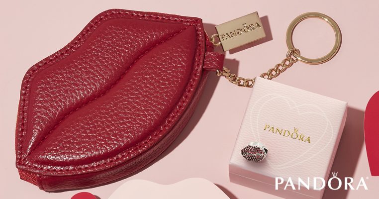 pandora red lips charm