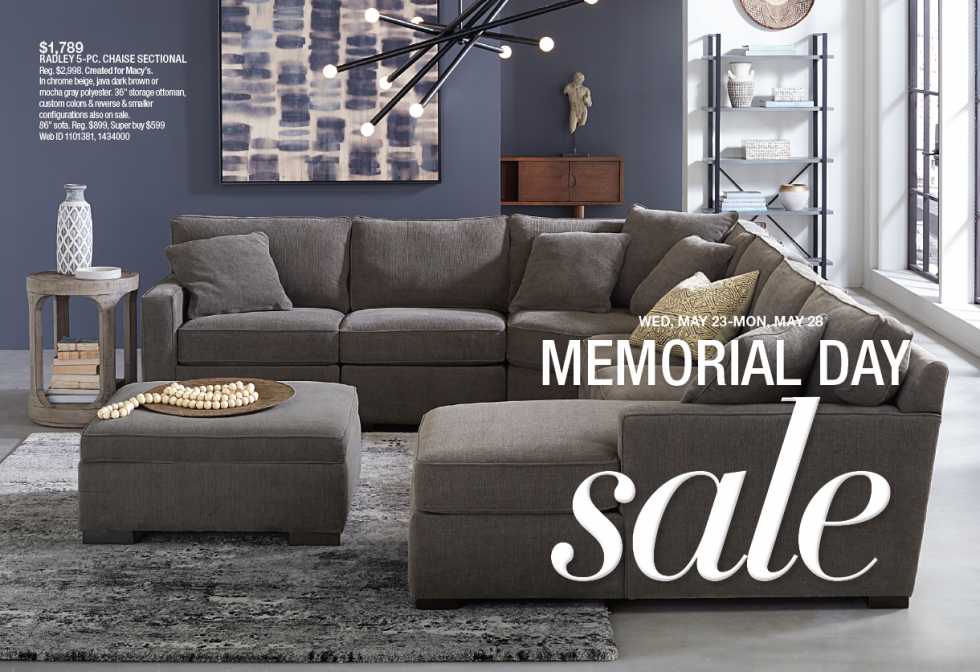 Macy's Furniture Gallery Memorial Day Sale 5/12/18 5/28/18 Holyoke Mall