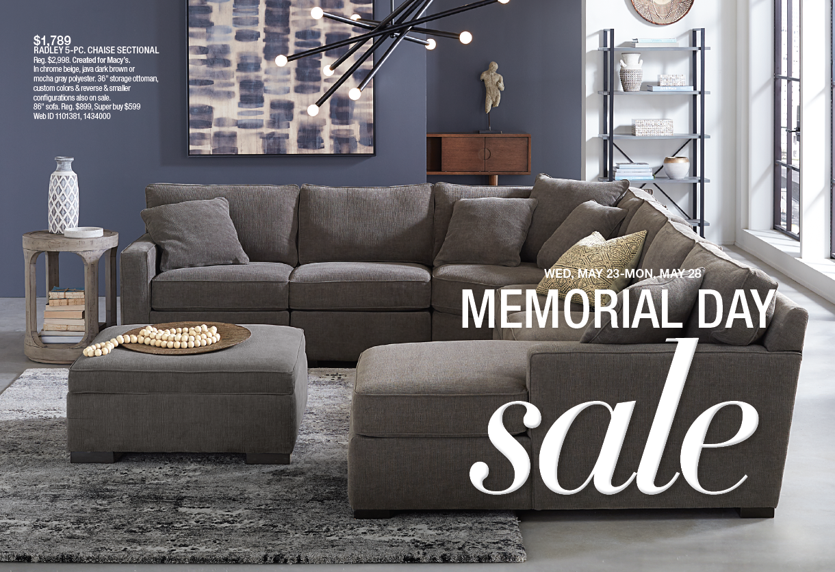 Macy&#39;s Furniture Gallery Memorial Day Sale 5/12/18 - 5/28/18 - Holyoke Mall