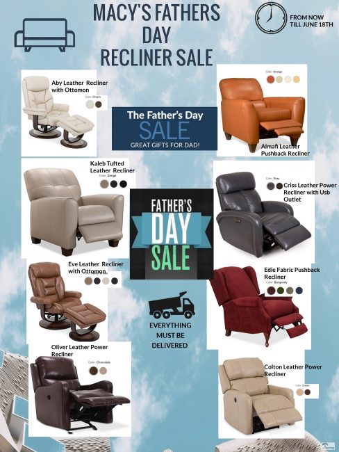 Macy&#39;s Furniture Gallery Father&#39;s Day Recliner Sale - Holyoke Mall