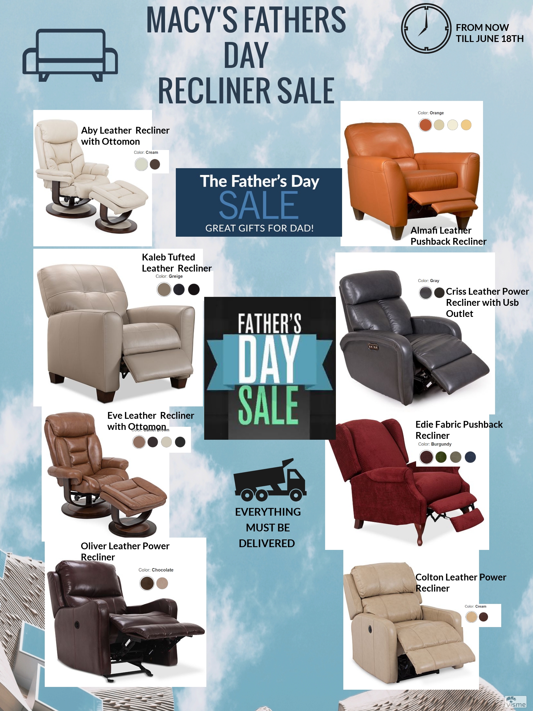 Fathers day recliner sale clearance