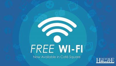 Free Wifi in Cafe Square at Holyoke Mall
