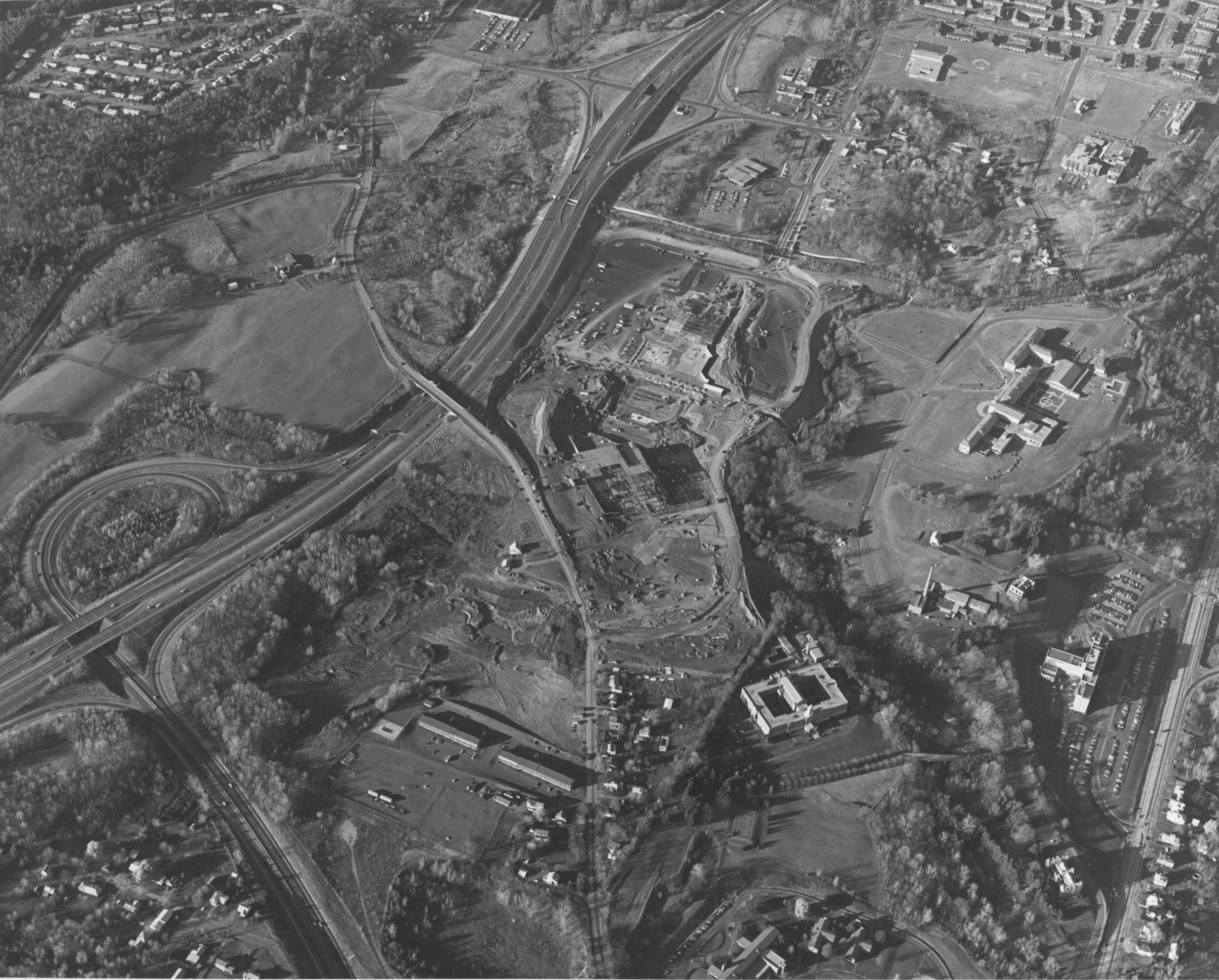 Aerial view prior to construction 1