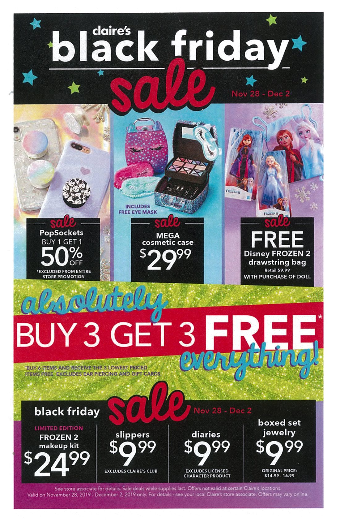 Claire's Black Friday Sale! Holyoke Mall