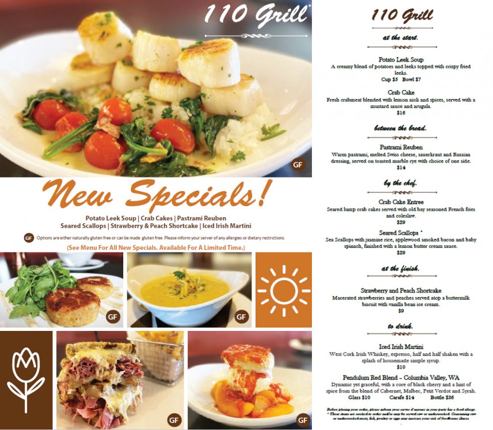 110 Grill March Specials 110 Grill March Specials