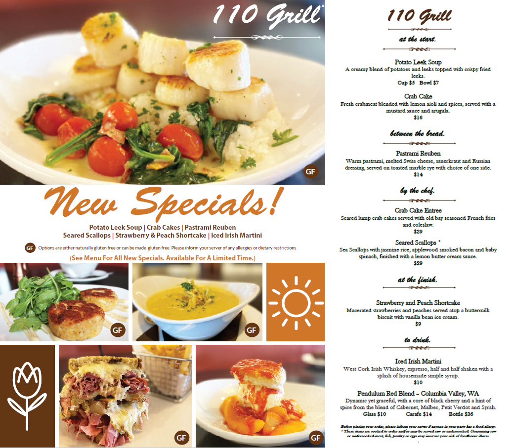 110 Grill March Specials