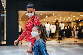 Mom and Daughter Shopping