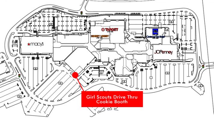 Girl Scouts Drive Thru Cookie Booth Location