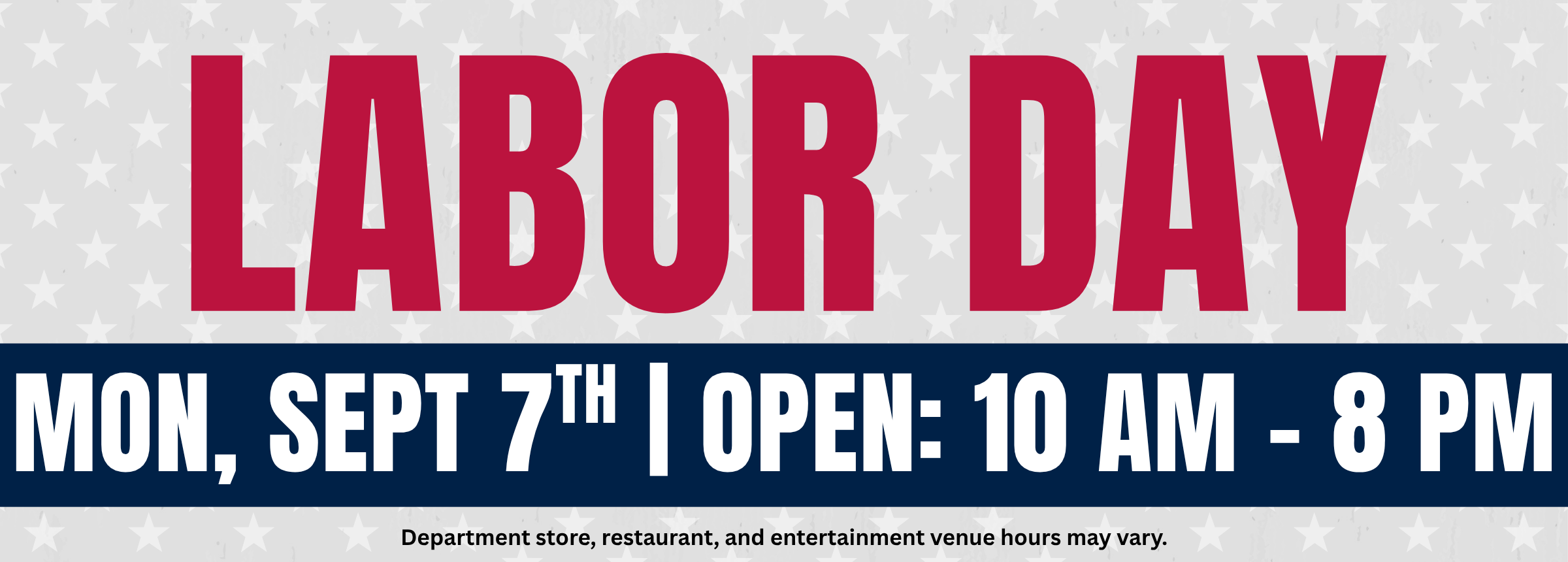 Labor Day Website Slider