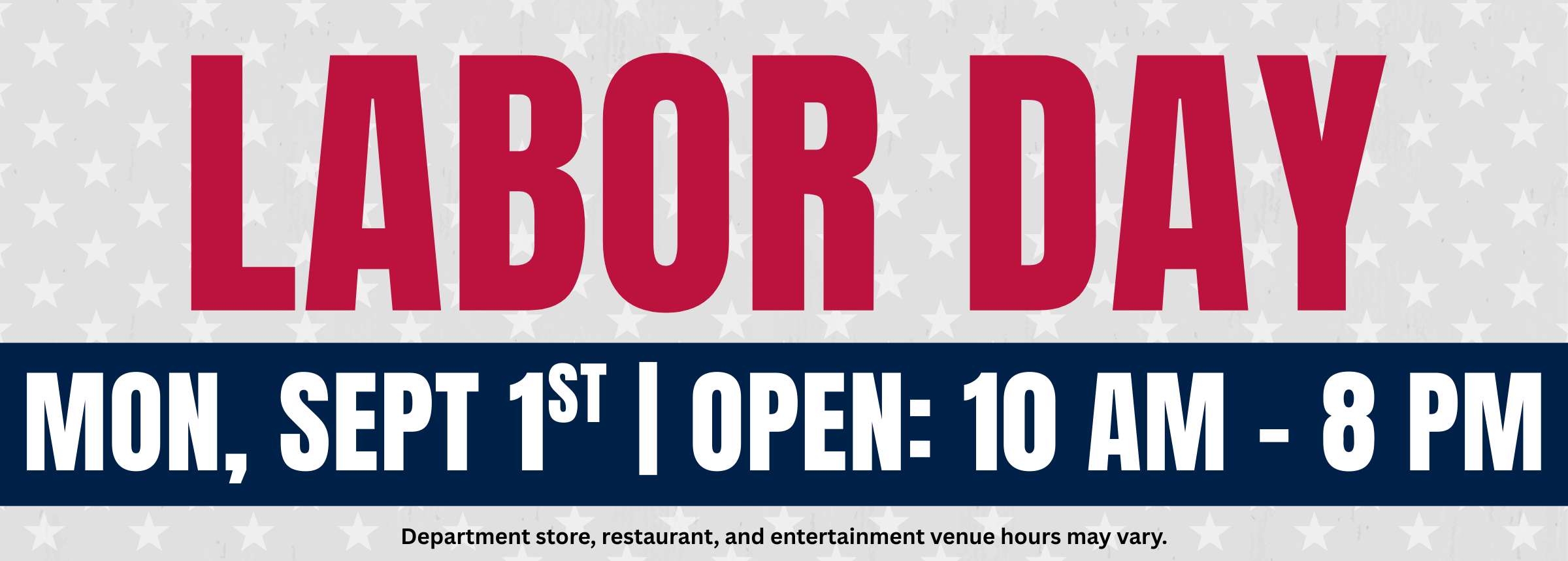 Labor Day Website Slider