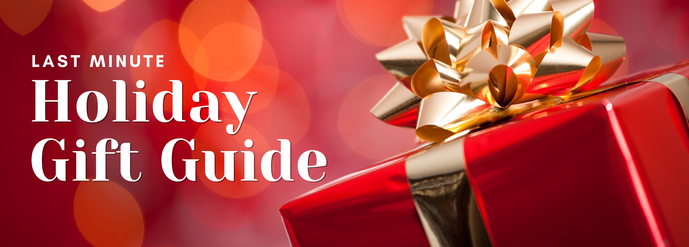 Last Minute Holiday Gift Guide Blog Post Header