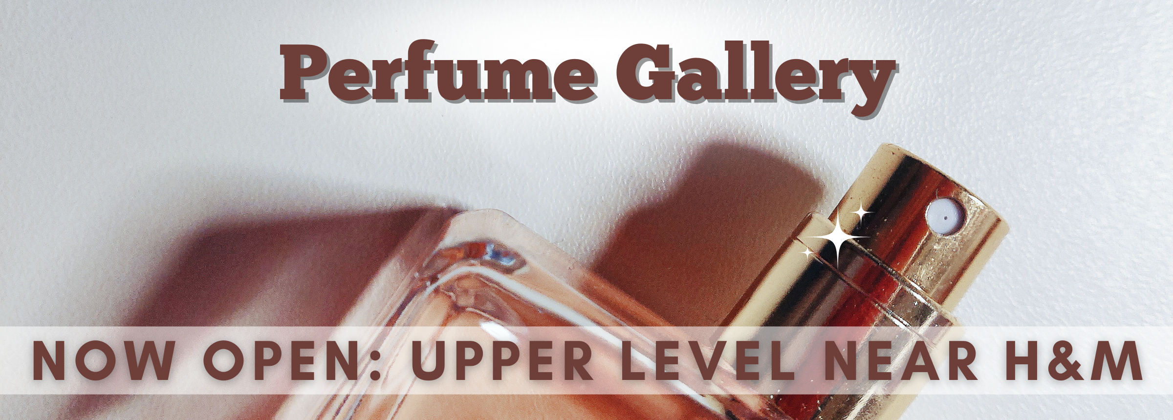 Perfume Gallery Now Open Slider 2400 x 860 px