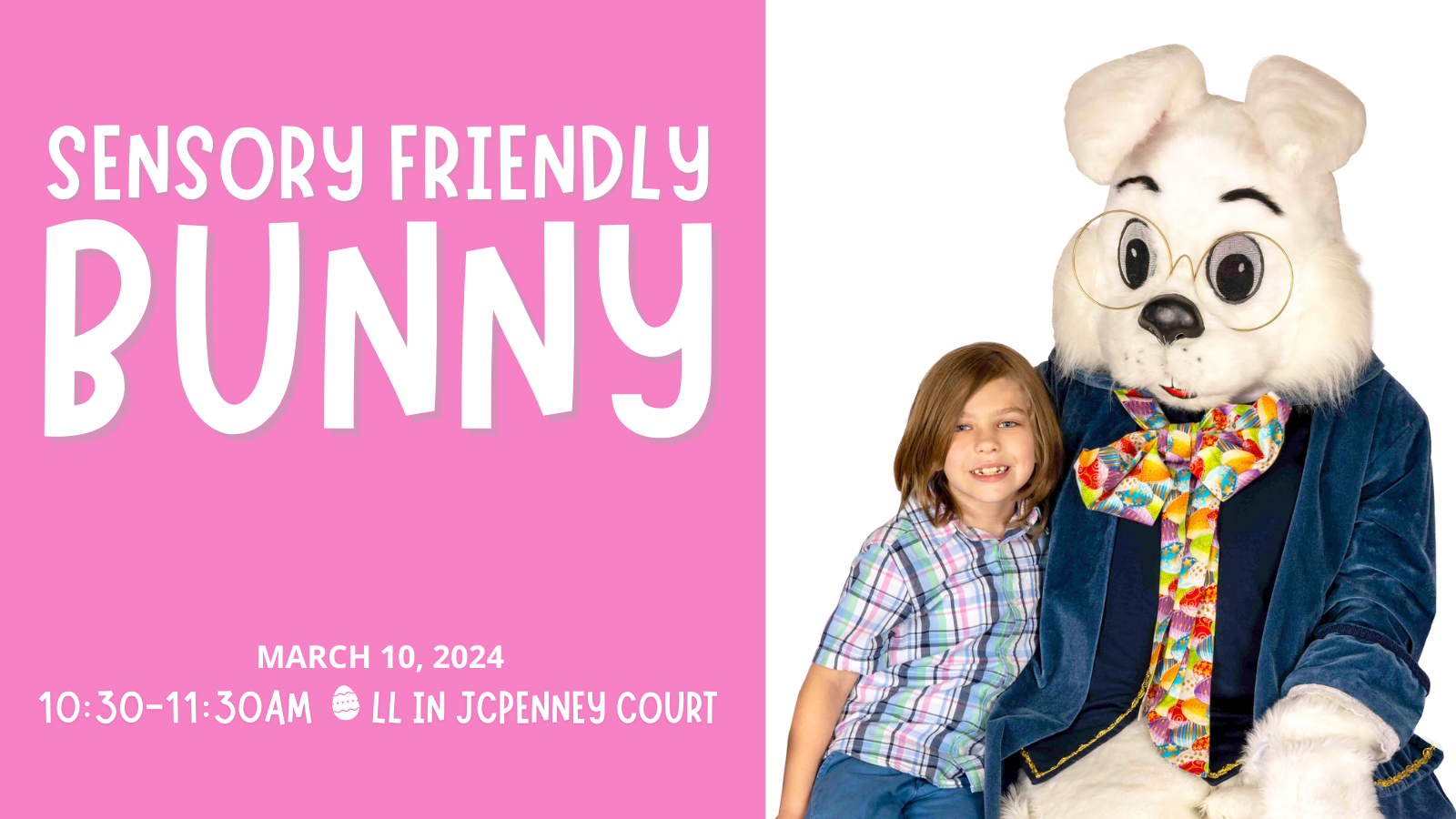 Sensory Friendlt Bunny at Holyoke Mall