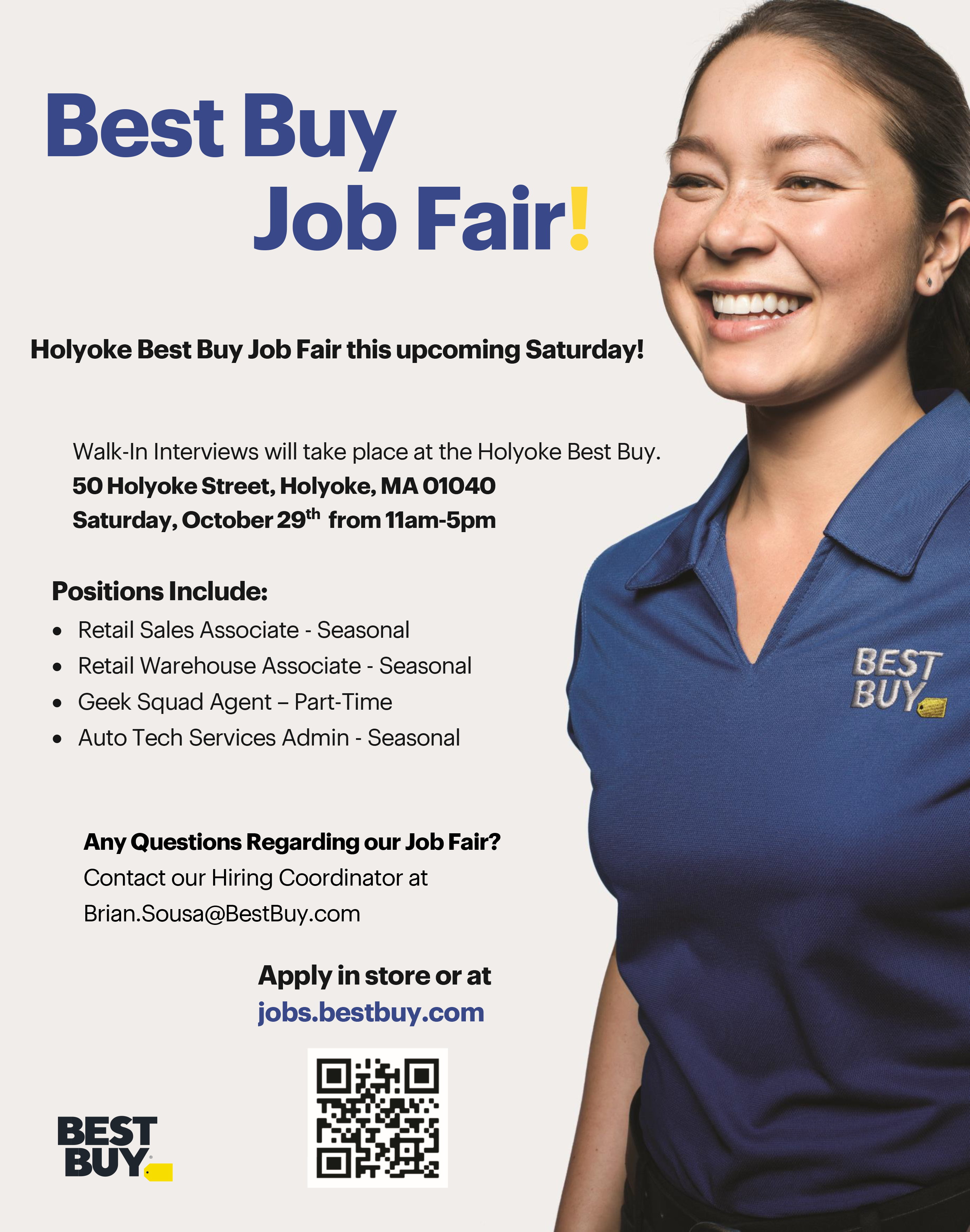 Best Buy Holyoke Job Fair Flyer Best Buy Holyoke Job Fair Flyer