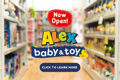 Click to learn more about Alex Baby & Toy located on the lower level near Macy's
