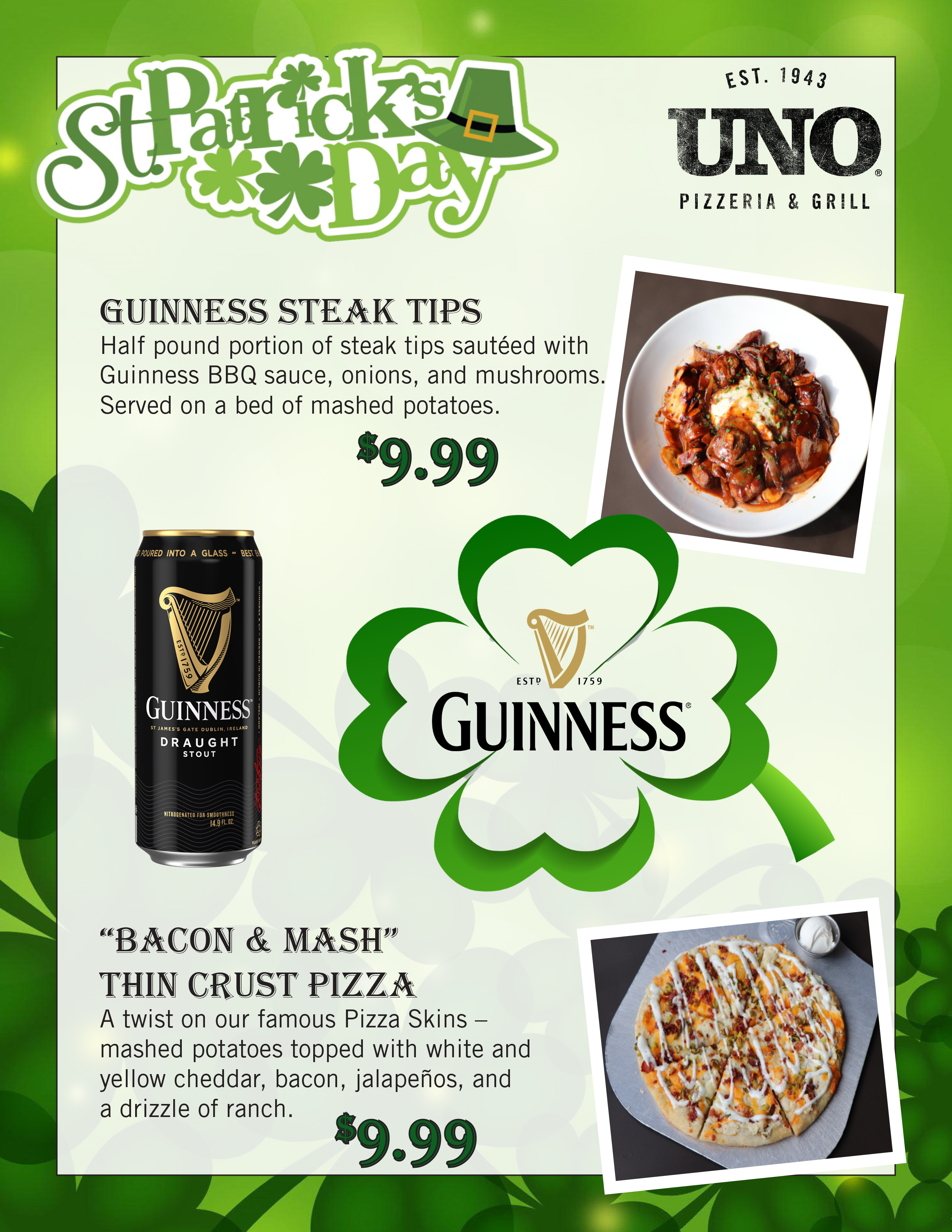 St. Pattys Day Specials 2023 holyoke