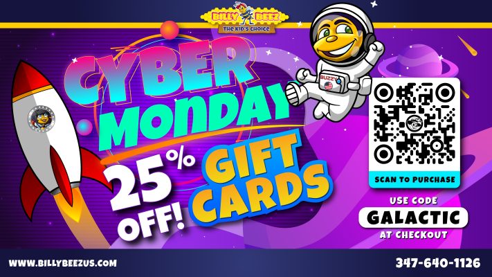 cyber monday billy beez 25% gift cards