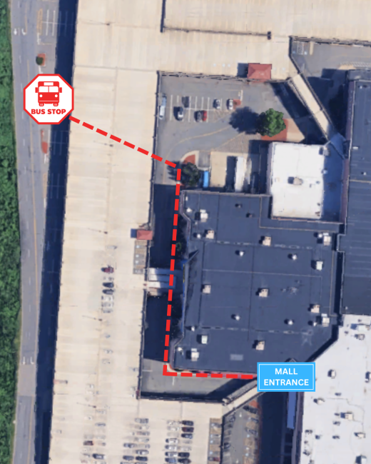 PVTA Temporary Relocation Graphic