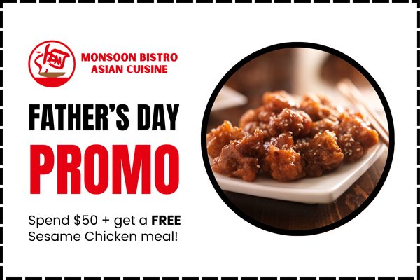 Monsoon Bistro Father's Day Promo