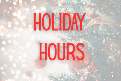 Holiday Hours Secondary