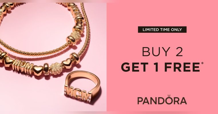 Pandora Campaign 205 Enjoy our Buy 2 Get 1 Free offer at Pandora! EN Image Set 1 1200x630