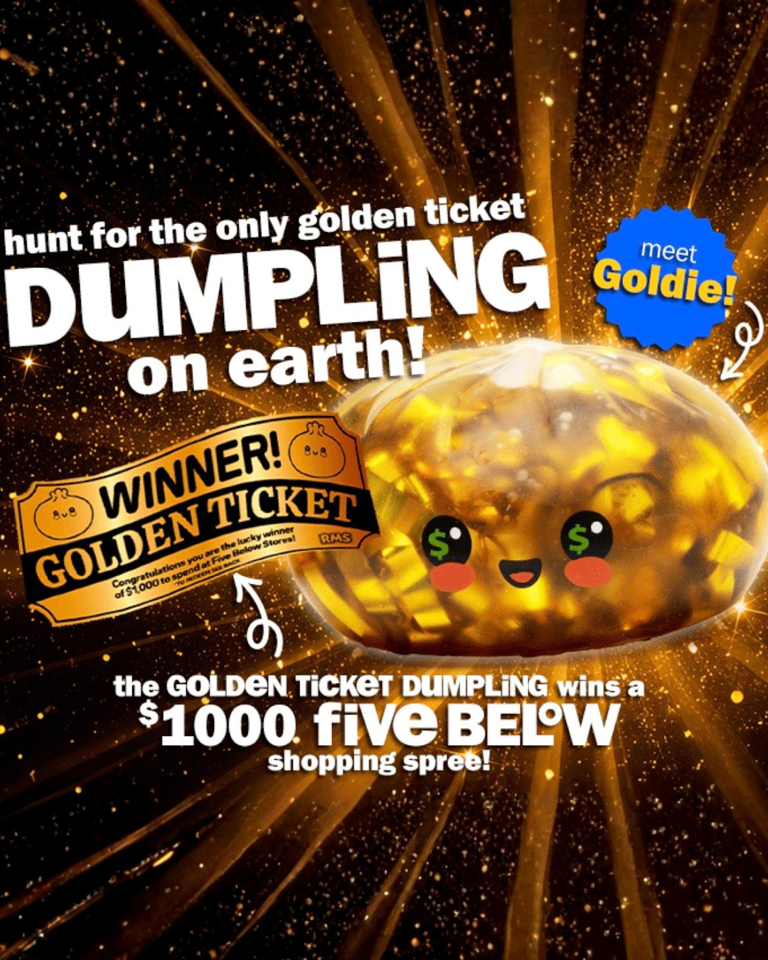 Five Below Golden Dumpling Event SM Post