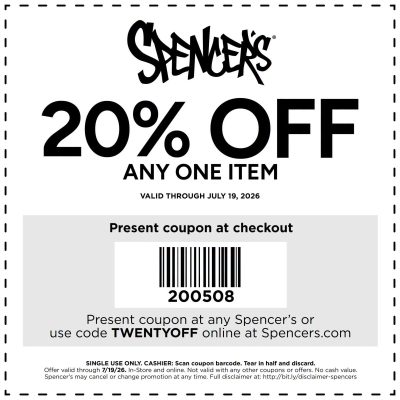 Spencers 7.17 Promo