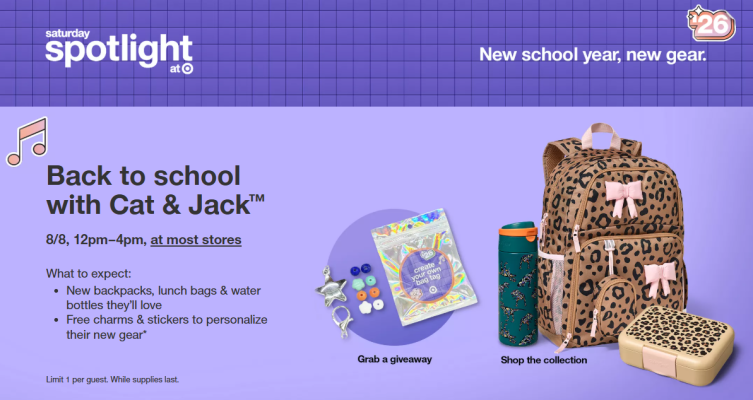 Target Back To School 8.8.26